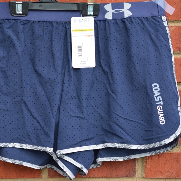Under Armour Shorts XL Running Shorts Navy Blue - Picture 2 of 3
